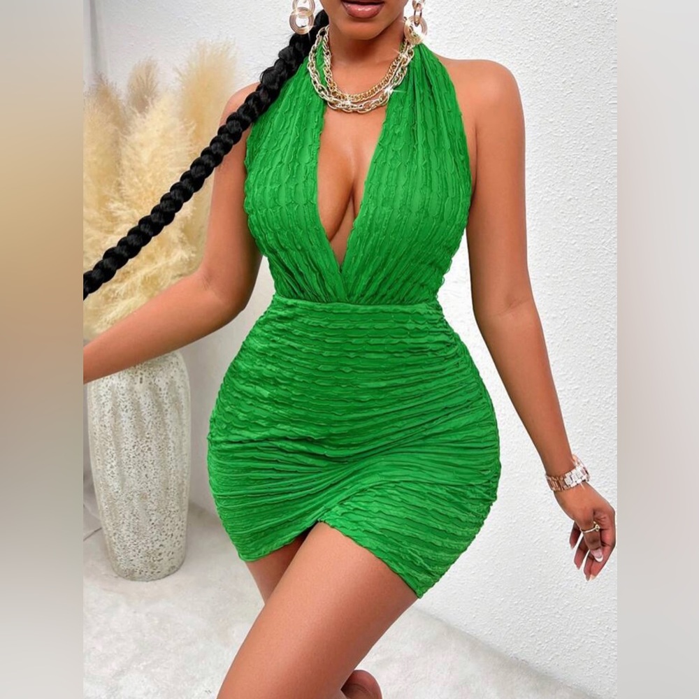 Sexy green dress XL (12)